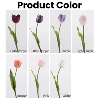 Nouvelle Arrivée 2026 – Fleur de Tulipe Artificielle en Latex Effet Naturel, Tige Unique, 62 cm – Idéale pour Décoration de Mariage