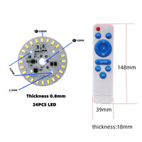 Module LED solaire circulaire bicolore 3,2V/3,7V (12W) pour plafonniers solaires avec télécommande