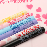 Papier d'emballage floral épais DIY, imprimé LOVE pour festival, en carton duplex double face mat, enduit PE imperméable, pour bouquets vierges