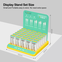 Populaire 30 pièces cinq câbles différents boîte d'affichage pour Smartphone avec câble Usb Micro Type C pour iphone USB C vers USB C Set