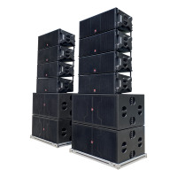 Sistema de matriz de línea doble de 12 pulgadas, sistema de sonido de altavoces de 2 vías, 12 pulgadas