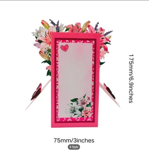 3D Pop Eco-friendly Folk Art Paper Greeting Card Mothers Day for Birthday <strong>Thinking</strong> <strong>You</strong> Anniversary Valentines Day - Product Image 3