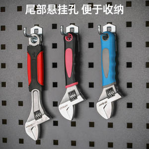 Llave Inglesa Ajustable Apollo de 8 Pulgadas, Acero al Carbono, Mordaza Dentada, Mango Antideslizante, Herramienta para Bricolaje - Product Image 4