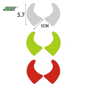 2 pegatinas superreflectantes para coche con forma de cuerno de diablo, calcomanías de advertencia de seguridad personalizadas para decoración de automóviles - Product Image 1