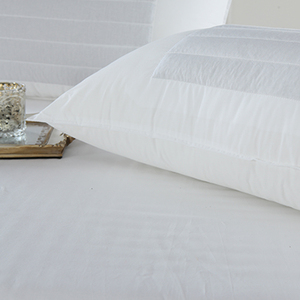 Federa moderna <span class=keywords><strong>di</strong></span> qualità alberghiera del cotone organico con la parte artificiale del collo della piuma 300TC portatile per uso della camera da letto o dell'hotel - Product Image 6