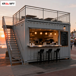 Cafetería Móvil en Contenedor de Envío de Aluminio y Fibra de Vidrio con Cocina Completamente Equipada para Aperitivos y Papas Fritas - Product Image 2