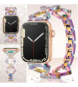 49mm 45mm 44mm 42mm <span class=keywords><strong>41mm</strong></span> 40mm 38mm Chaîne de montre en forme de O Bracelet en alliage de zinc avec diamants pour <span class=keywords><strong>Applewatch</strong></span> Ultra SE 8 <span class=keywords><strong>7</strong></span> 6 5 4 Strap - Product Image 6