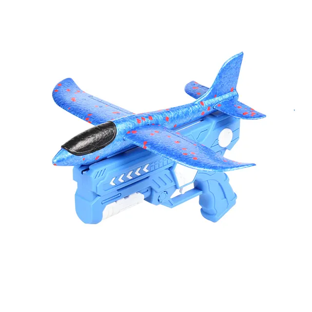 アウトドアプレイキッズグライダーフライトフライングスローイングフォーム飛行機シュートガン、チルドレンカタパルトプレーンランチャーおもちゃ、シュートおもちゃ