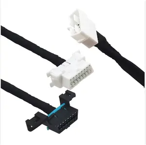 Disesuaikan OBD-II kabel OBD2Y satu laki-laki ke dua perempuan J132 OBD2Y 16-pin cocok untuk ekspansi pembagi kabel koneksi