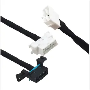 Tùy chỉnh một nam để hai nữ j1962 obd2y Cáp OBD-II 16-pin thích hợp cho splitter mở rộng kết nối cáp