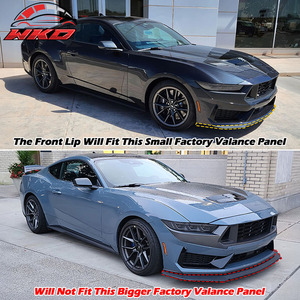 Compatible con Mustang Dark 24-26, Estilo IKON, Divisor de Parachoques Delantero Negro Mate, Accesorio Exterior de Alta Calidad - Product Image 2