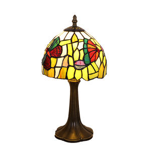 โคมไฟตั้งโต๊ะแก้วสีสไตล์ชนบทและชนบทสำหรับตกแต่งห้องนอนและบาร์ โคมไฟตั้งโต๊ะข้างเตียงที่สร้างสรรค์และมีศิลปะ - Product Image 3