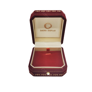 European Style <b>Jewelry</b> Box Octagonal Ring Necklace Packaging Red Proposal B - Product Image 4