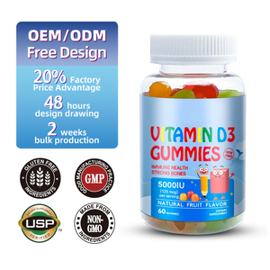 <strong>Vitamin</strong> D3 Gummies 1000IU. Supports Bone Health &amp; <strong>Immune</strong> <strong>System</strong>. Sugar-Free with Calcium. Delicious Fruit Flavor. OEM/ODM. - Product Image 2