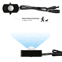 Capteur de détection de mouvement pour armoire intérieure DC12V/24V, interrupteur automatique infrarouge PIR pour l'éclairage