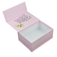 Boîte de rangement cosmétique en carton rigide rose avec logo personnalisé et insert en mousse pour coffret cadeau de soins de la peau et de maquillage