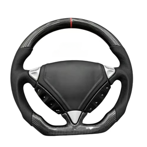 Volant en fibre de carbone forgée, couleur beige/marron, pour <span class=keywords><strong>Porsche</strong></span> 911 997 <span class=keywords><strong>Gt3</strong></span> Cayenne Panamera 970 <span class=keywords><strong>Gt3</strong></span> <span class=keywords><strong>rs</strong></span> gt4, affichage LED chauffant - Product Image 1