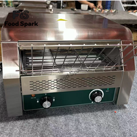 Grille-pain à chaîne commercial en acier inoxydable pour restaurants, idéal pour les toasts et les pains à hamburger – Plusieurs options disponibles