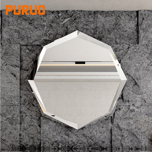 Table <span class=keywords><strong>console</strong></span> <span class=keywords><strong>d</strong></span>'<span class=keywords><strong>entrée</strong></span> en marbre noir avec miroir Puruo luxury designs pieds en acier inoxydable doré et argent - Product Image 6