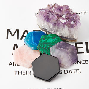 Sottobicchieri in quarzo rosa <span class=keywords><strong>agata</strong></span> esagonale per bevande sottobicchieri in cristallo rosa per decorazioni per la casa sottobicchieri in <span class=keywords><strong>agata</strong></span> per tavolino fetta di <span class=keywords><strong>agata</strong></span> - Product Image 3