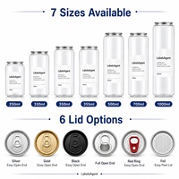 Boîtes en PET innovantes avec motifs de logo personnalisés, boîtes en plastique transparentes avec anneau de traction pour le remplissage de boissons
