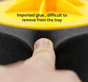 Tampons de polissage en <span class=keywords><strong>mousse</strong></span> à motif circulaire de qualité supérieure pour <span class=keywords><strong>voiture</strong></span>, brosse de nettoyage, éponge de polissage, tampons de polissage en gros - Product Image 5