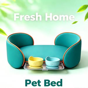 Cama Elevada para Mascotas con Estructura de Acero Resistente, Cama Ortopédica de Lujo para Perros, Impermeable y Lavable, para Interiores y Exteriores - Product Image 1