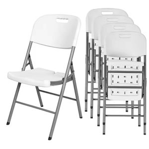 Sillas Plegables Metálicas Modernas y Resistentes, Económicas y Personalizadas, para Escuela, Parque, Villa, Eventos de Boda, Portátiles, Apilables para Exteriores - Product Image 1