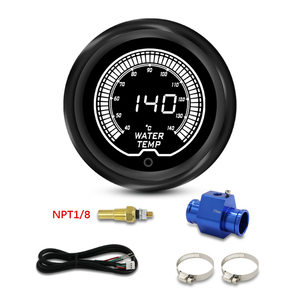 Wenle New 2\" 52mm <span class=keywords><strong>EVO</strong></span> 7 Warna LCD <span class=keywords><strong>Meter</strong></span> untuk Pengukur Suhu Air Mobil 40-140 Celcius dengan Sensor - Product Image 1