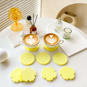 DIY Epoxy Resin Silicone Molds <strong>Kit</strong> Round Square Coaster Molds Storage Box for Gypsum Craft Home <strong>Decoration</strong> - Product Image 2