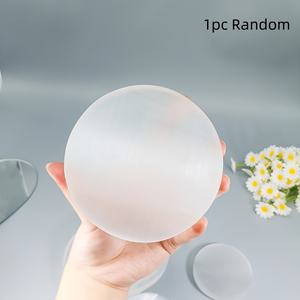 Cristal de Selenita Redondo al por Mayor, Piedra de Bolsillo Pulida Natural para Decoración del Hogar y Regalos Navideños Únicos - Product Image 4