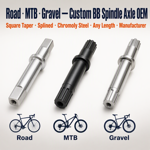 <span class=keywords><strong>Eje</strong></span> de Pedalier Cuadrado Personalizado CNC para Bicicleta, de Cromoly, Titanio y Acero, para Carretera y MTB, Fabricante OEM - Product Image 4