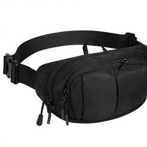 <span class=keywords><strong>WATERFLY</strong></span> Grand Sac Banane en Nylon RFID 2,5L Bandoulière Unisexe Sangle Extensible 4 Poches Zippées Léger Résistant à l'Eau Voyage - Product Image 1