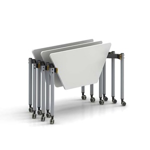 Modern Portable Movable <b>Tables</b> Folding Training <b>Table</b> Office Furniture <b>Foldable</b> Conference Desks Office Training Desk - Product Image 1