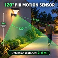 Lampe murale solaire personnalisée OEM, éclairage extérieur LED IP65, anti-UV, matériaux ignifuges V0, 3000K 4000K 6000K pour l'éclairage de porte de villa