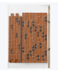 กระเบื้องเทียมแผงอิฐ PU ติดตั้งง่ายทนฝนและแดดสำหรับวิลล่าสวนในการแข่งขันขายส่ง<span class=keywords><strong>ราคา</strong></span>ออกใหม่ - Product Image 1