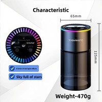 Nouveau Désodorisant Voiture Transfrontalier Intelligent en Métal Star Top, Parfum Automatique, Élimination des Odeurs, 180ml, Type Siège