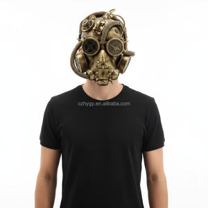 Masque à Gaz Robot Intégral de Haute Qualité Style <span class=keywords><strong>Steampunk</strong></span> Cyberpunk avec Pointes pour Halloween Fêtes Hip Hop et Costumes sur le Thème de l'Horreur - Product Image 2