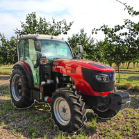 Tracteur agricole LANSU 4x4 haute performance 95 CV avec cabine, boîte de vitesses, pompe, moteur, roulement, moteur électrique, haute productivité