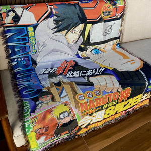 Bande dessinée personnalisée anime tapisserie imprimé coton polyester tapisserie tricoté tissé couverture fil jeter - Product Image 3