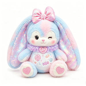 Muñeco de Peluche de Diseño Personalizado, Fabricado en Vietnam, Adorable Conejo Luminoso de Peluche para Niñas Pequeñas, Compañero de Relaxación - Product Image 3