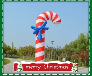 Bâton de canne à sucre gonflable Waterhan Style 80CM/Taille personnalisée en PVC, décoration de Noël, Nouvel An, Halloween, 2 couleurs - Product Image 4