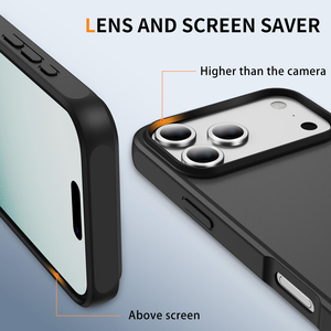 Custodia Smerigliata Traslucida per <span class=keywords><strong>iPhone</strong></span> 17 Pro Max 17Air 16E14 15 13 12 <span class=keywords><strong>11</strong></span>, <span class=keywords><strong>Cover</strong></span> Rigida Opaca Anti-Graffio con Protezione Anticaduta - Product Image 3