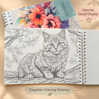 Carnet de coloriage A4 pour aquarelle, 260 g/m², 30 feuilles, reliure spirale, bloc de papier aquarelle pour peinture, dessin, fournitures artistiques, artistes