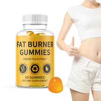 OEM ODM Gummies au thé vert, booster de métabolisme, brûleur de graisse, gummies à l'extrait de thé vert matcha, vitamine C