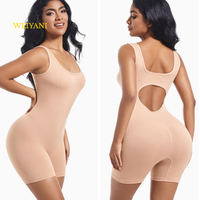 Neu eingetroffen: Damen Sport-Jumpsuit – Nahtloser Body mit eckigem Ausschnitt, Bauchkontrolle, Kompressions-Shorts, Shapewear, Tanktop, Body Shaper