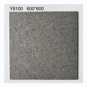 Carrelage intérieur rustique de bonne qualité, <span class=keywords><strong>noir</strong></span>, 60x60, décoration, carrelage en porcelaine pleine masse, céramique blanche, <span class=keywords><strong>terrazzo</strong></span> pour sol de bureau - Product Image 1