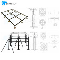 Plancher surélevé antistatique en stratifié HPL et sulfate de calcium pour centre de données/salle informatique, forte capacité de charge, longue durée de vie