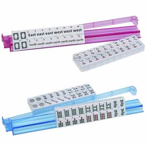 Jeu de Mahjong américain complet de 166 tuiles en mélamine de 30 mm, conforme aux normes américaines, avec sac en tissu, jeu portable pour les soirées de jeu en famille - Product Image 4