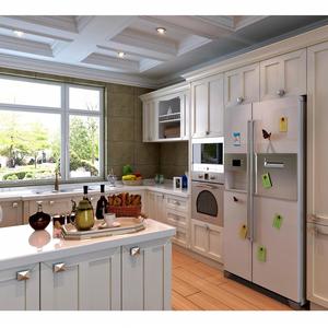 KUKU 2025 สามารถปรับแต่งตู้ครัวไม้เนื้อแข็งที่ทันสมัยและทนทานได้ - Product Image 1